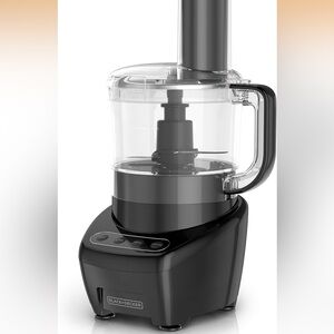 BLACK+DECKER 3-in-1 Easy Assembly 8-Cup Food Processor,